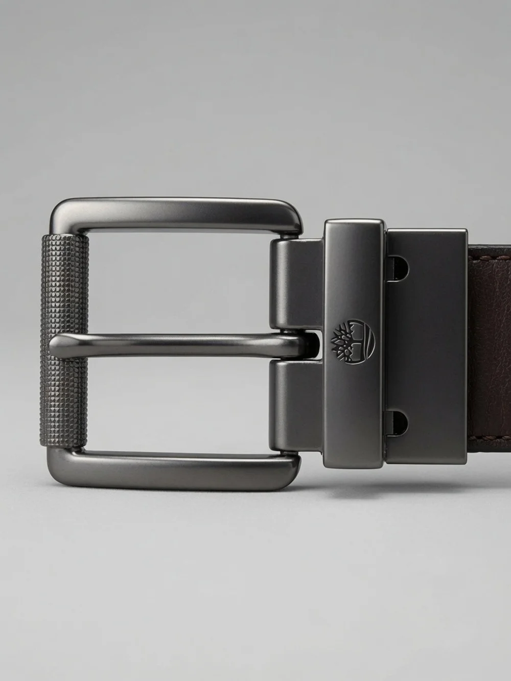 Timberland Black And Brown Leather Reversible Belt with Silver Buckle, 34 Inch